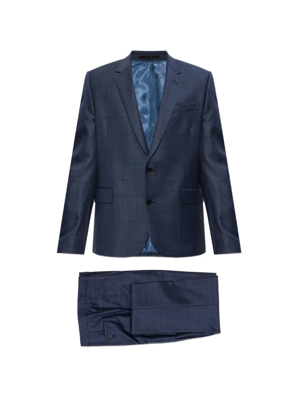 Paul Smith check-pattern suit - Blu
