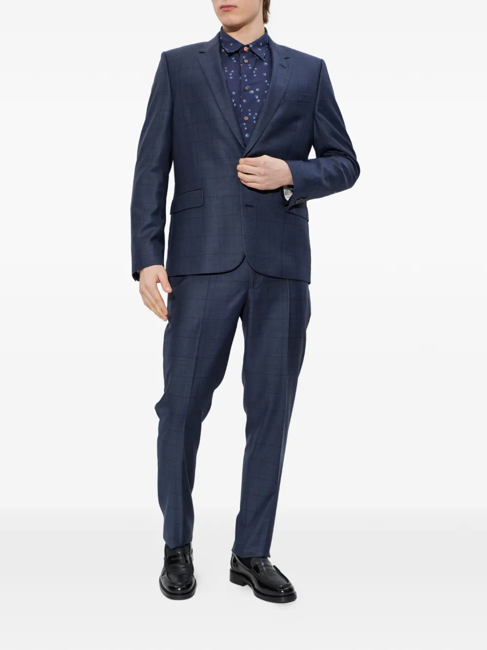  Paul Smith Check-pattern Suit - Blue 
