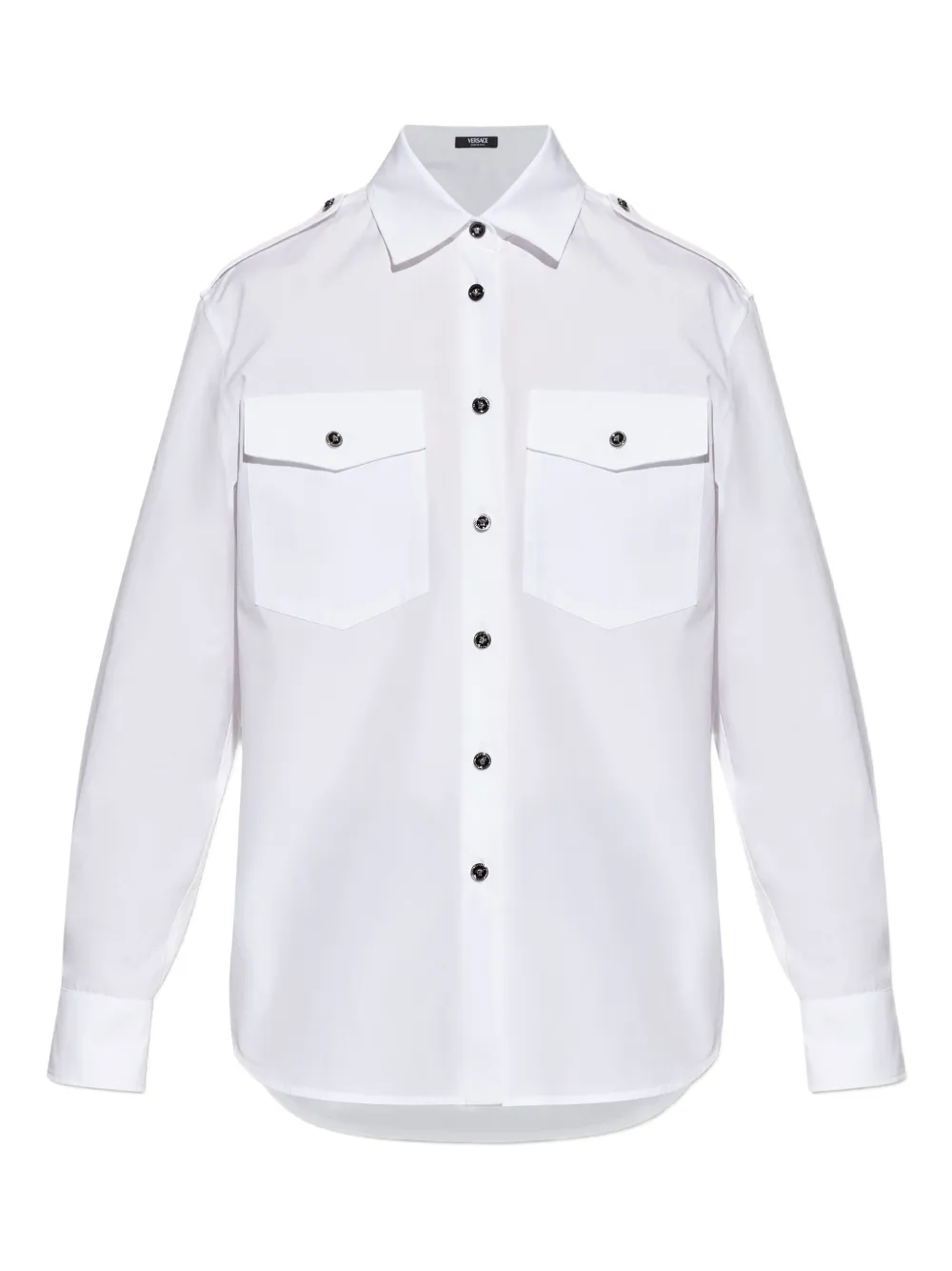 Versace flap-pocket buttoned shirt - Bianco