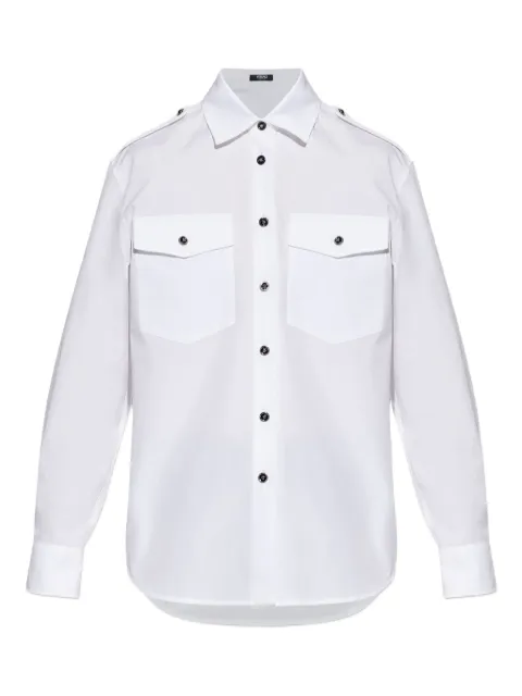 Versace flap-pocket buttoned shirt