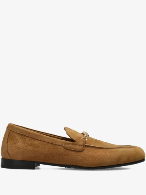 Versace Medusa nabuck loafers