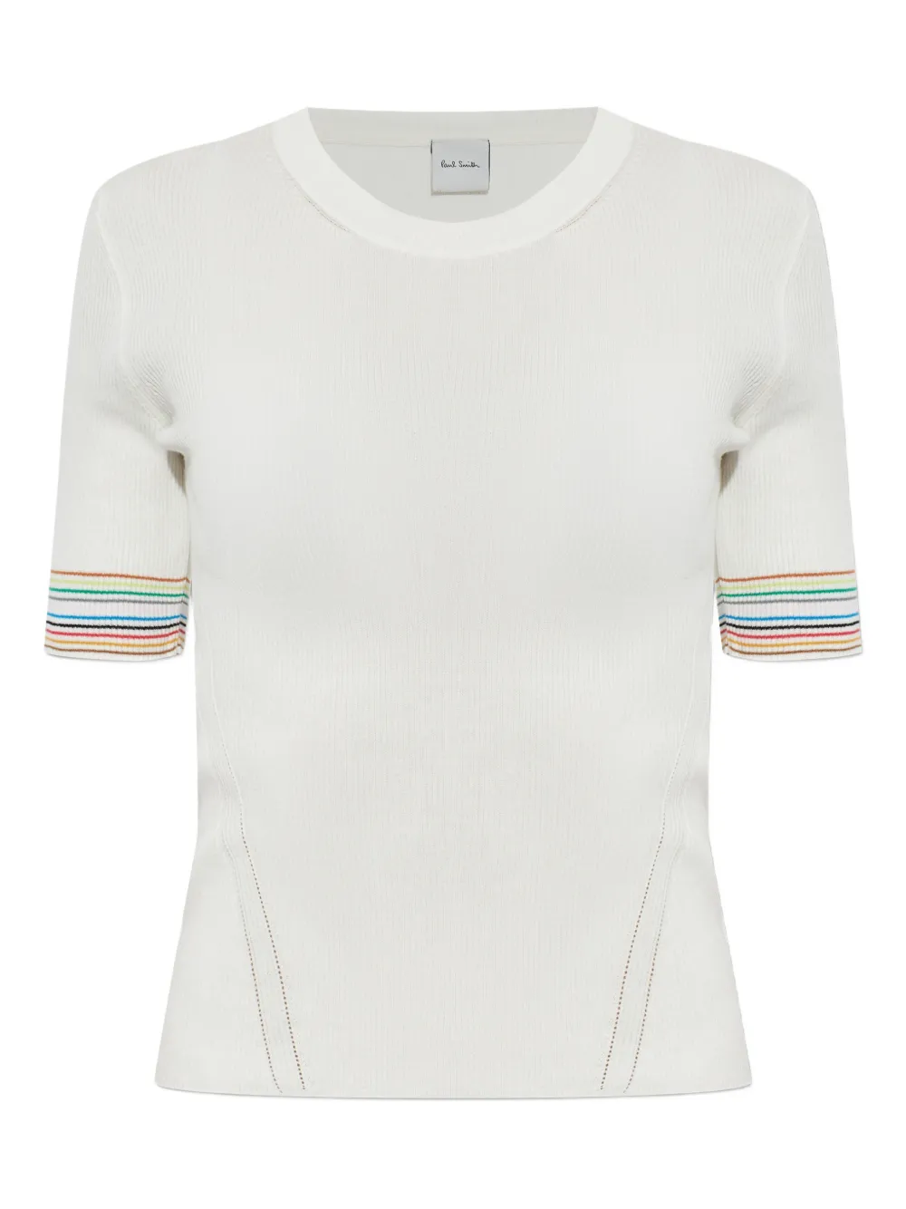 Paul Smith Signature Stripe ribbed T-shirt | blanco | Image 1