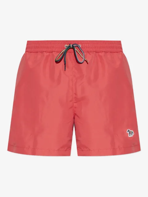 Paul Smith drawstring-waist zebra-motif swim shorts