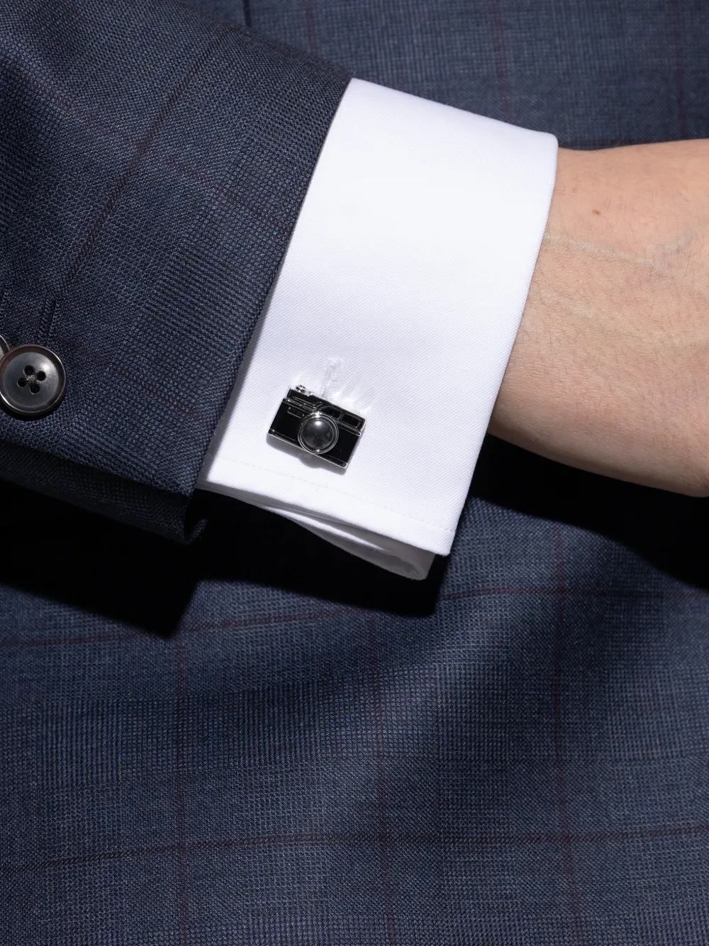 Paul Smith camera-motif cufflinks | Silver | Image 1