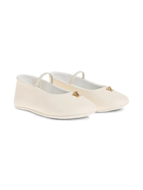 Versace Kids medusa crib shoes