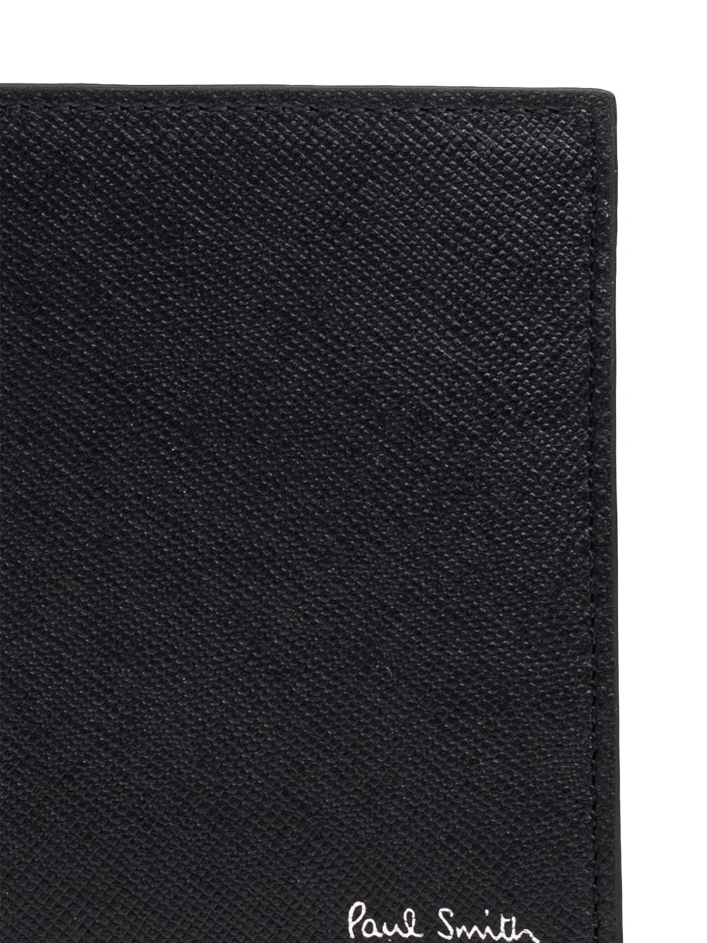 Paul Smith Leren portemonnee met autoprint Zwart