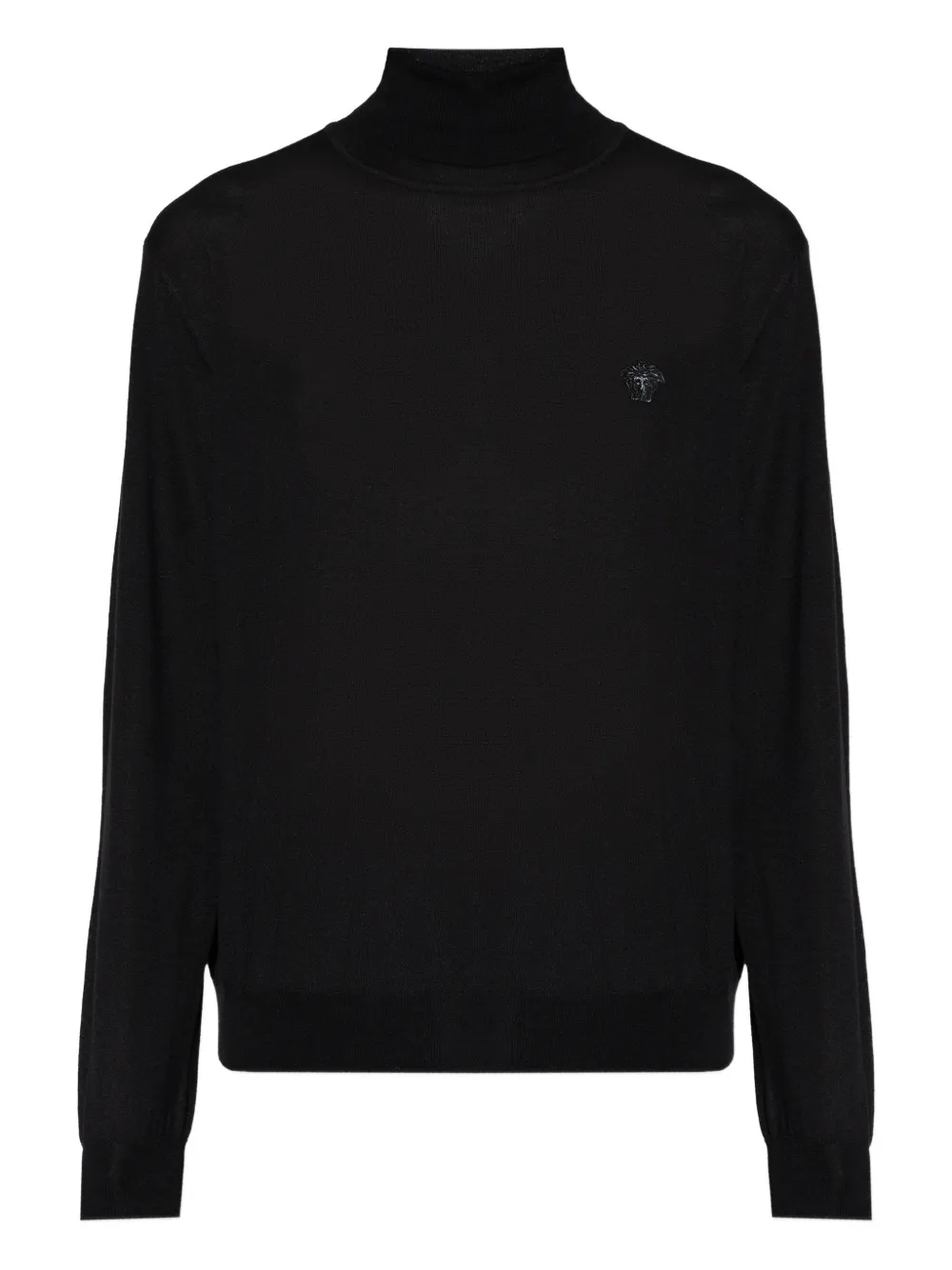 Versace roll-neck logo sweater - Nero