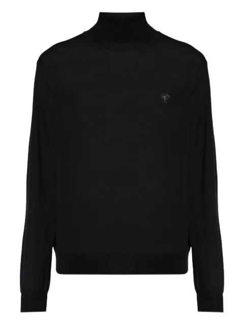 Versace roll-neck logo sweater