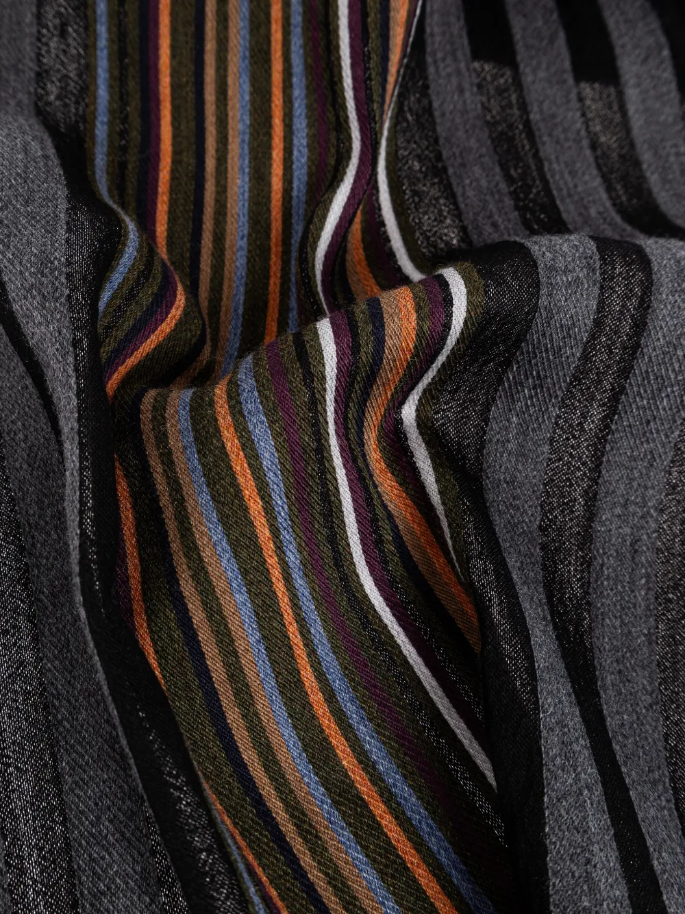  Paul Smith Striped Scarf - Grey 