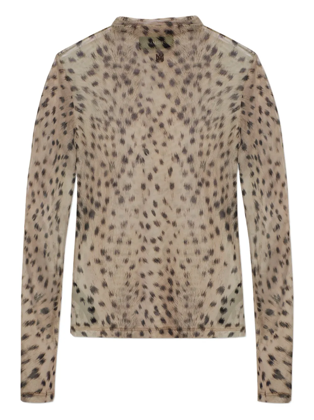 AMIRI animal-print long-sleeve top - Toni neutri