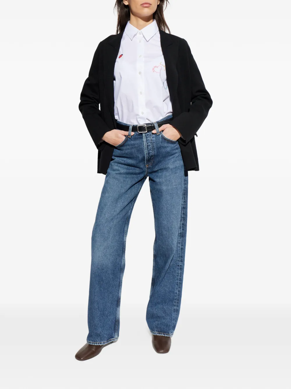 PS Paul Smith Blouse met borduurwerk - Wit