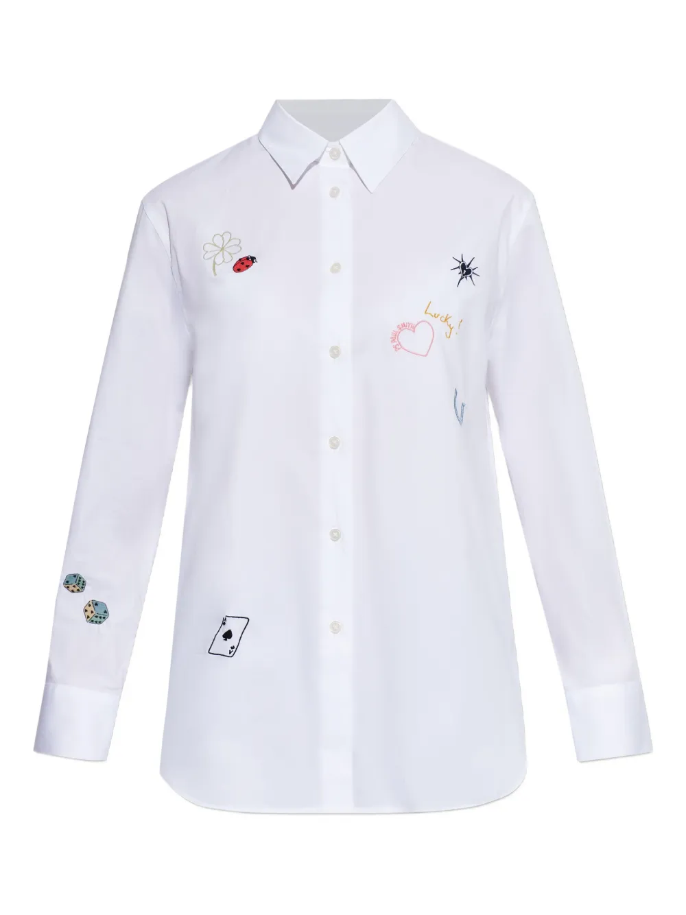 PS Paul Smith embroidered shirt - Bianco