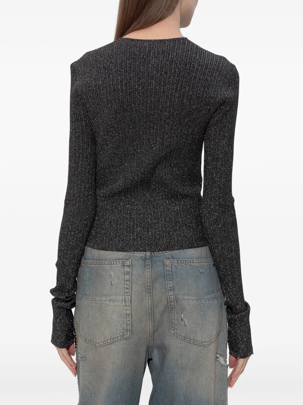 AMIRI Vest met MA-hardware Grijs