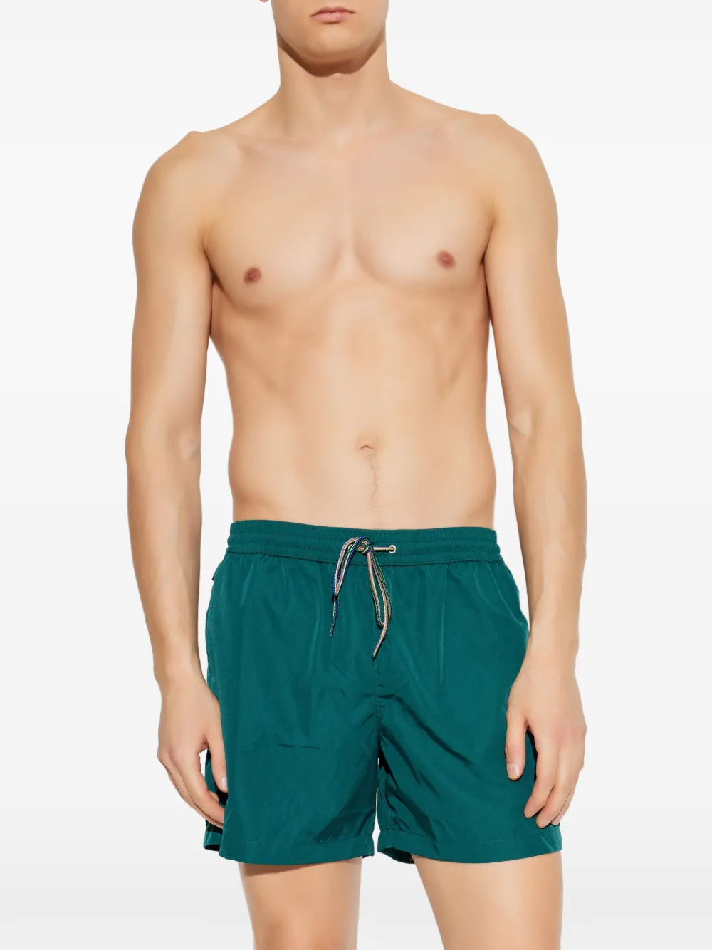 Zebra-Motif Swim Shorts