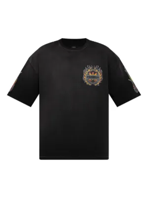 SP5DER spider-embellished T-shirt | Black | FARFETCH