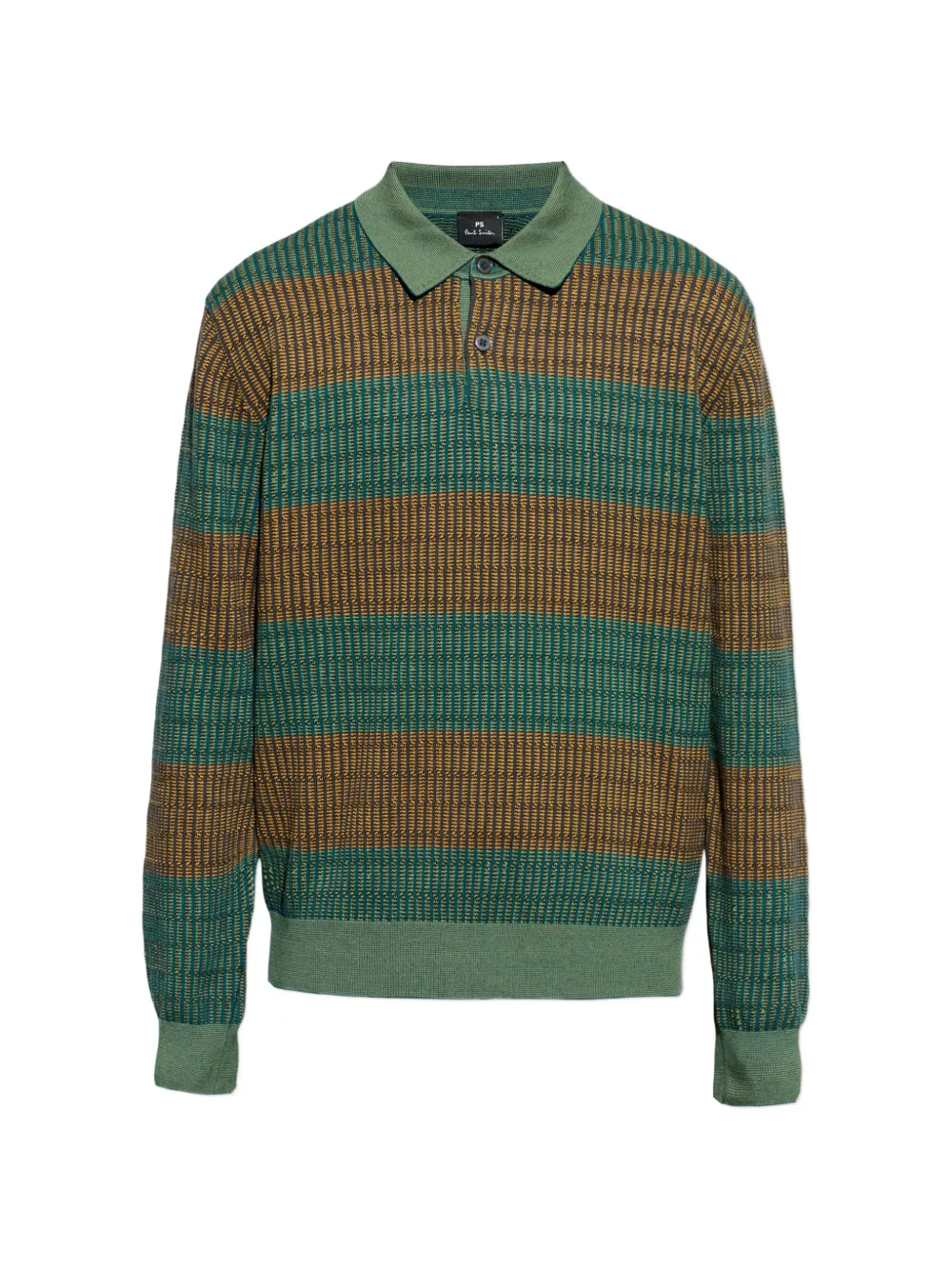 PS Paul Smith striped polo shirt - Verde