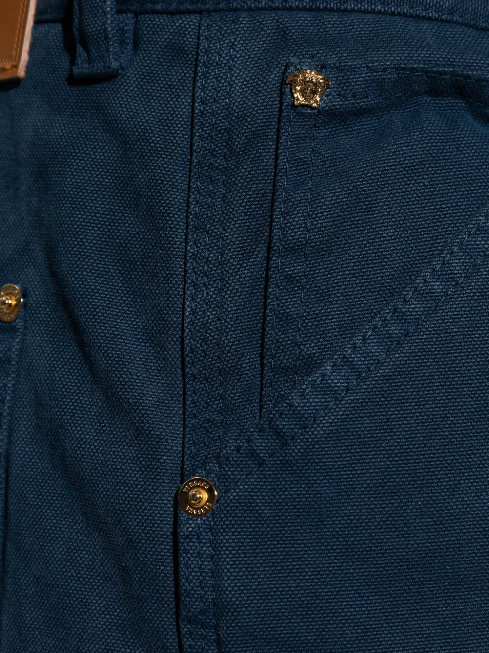 Versace Broek met vlakken Blauw