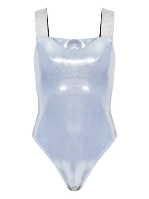 Versace traje de baño con detalle de correa 