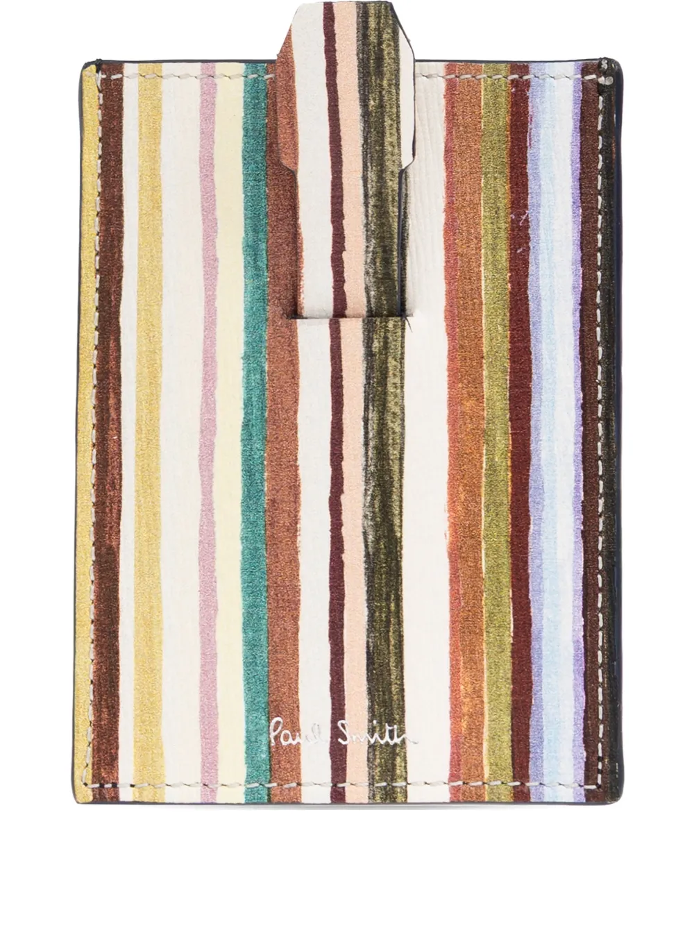 Paul Smith striped leather cardholder - Toni neutri