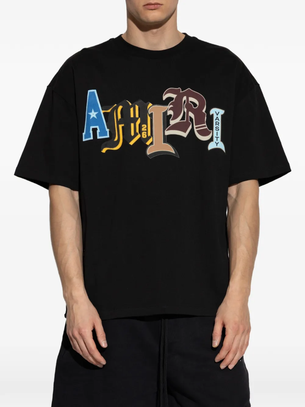 AMIRI T-shirt met logo-applicatie Zwart