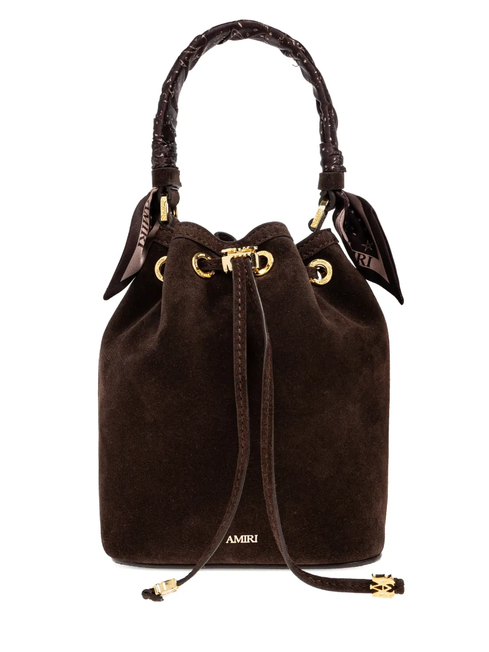 Amiri Mini Ma Bucket Bag In Brown