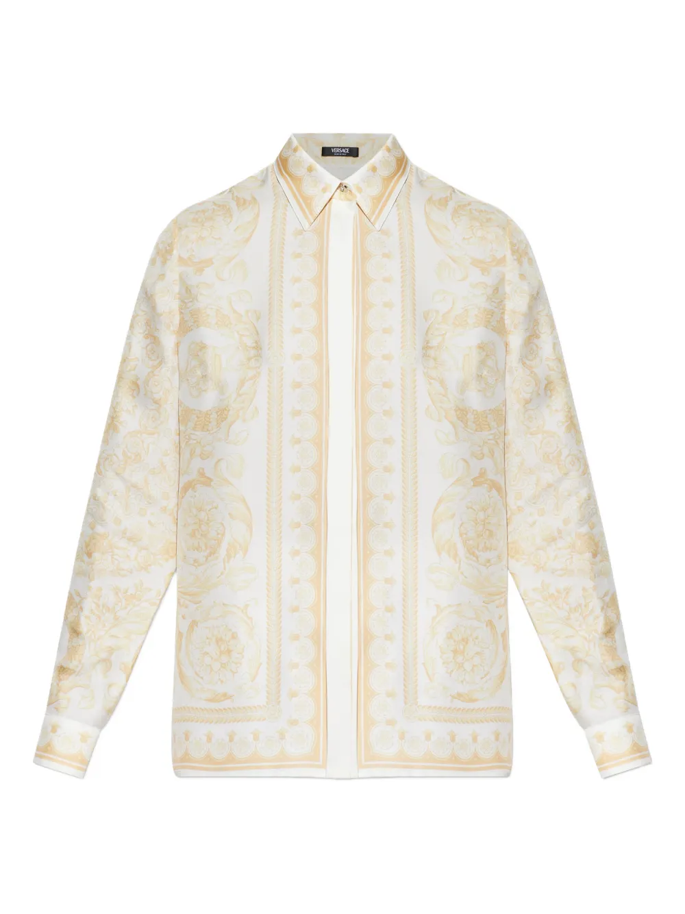 Versace Barocco-print shirt - White
