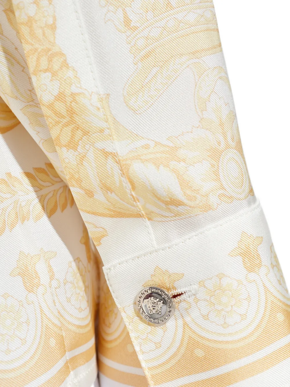 Versace Blouse met barokprint Wit