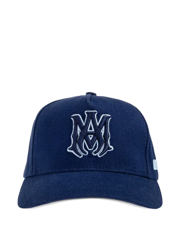 AMIRI エンブロイダリー キャップ | ブルー | FARFETCH JP