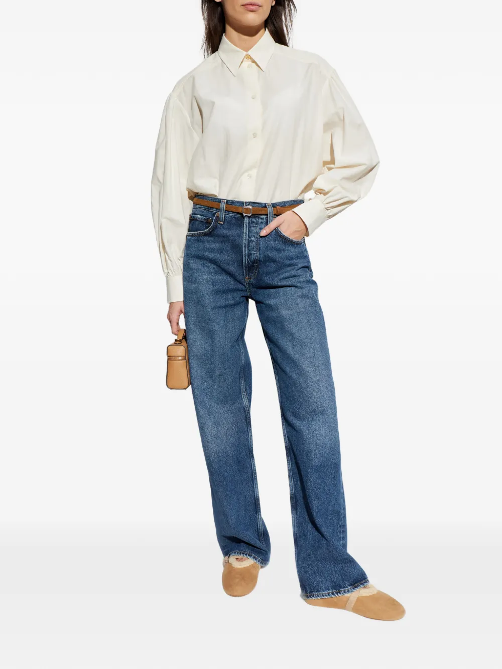 Paul Smith balloon-sleeve shirt - Beige