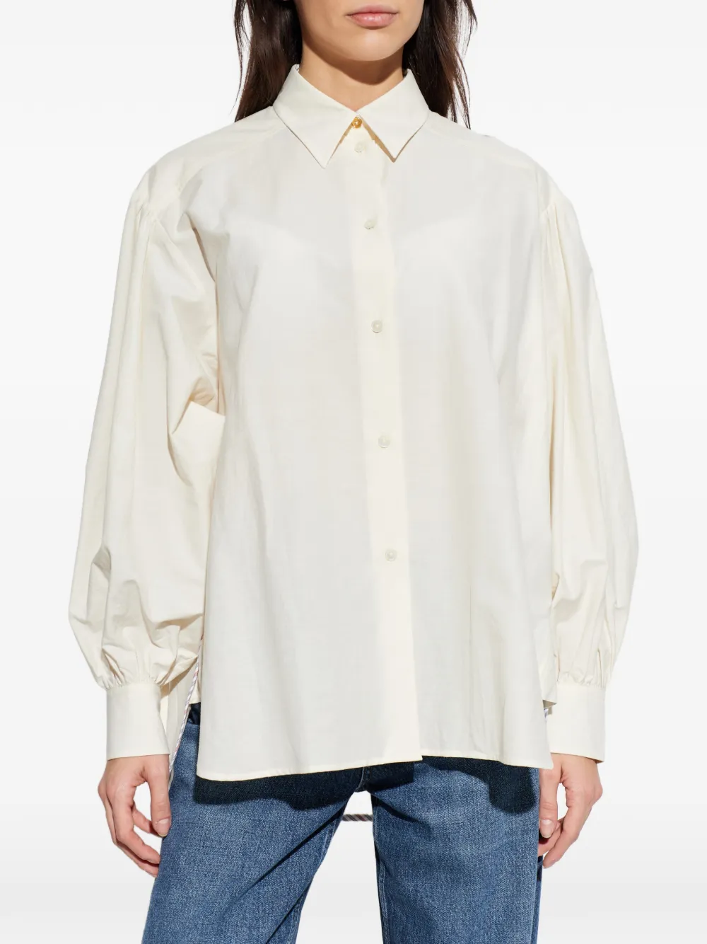  Paul Smith Balloon-sleeve Shirt - Neutrals 