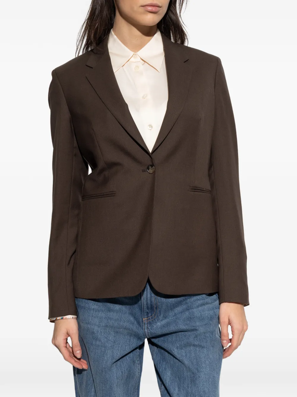  Paul Smith V-neck Button-fastening Blazer - Brown 