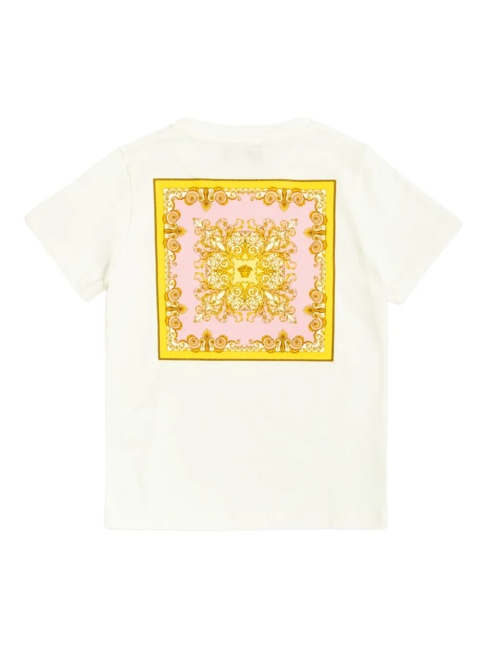 Versace Kids Barocco-print Logo T-shirt | White | FARFETCH CA