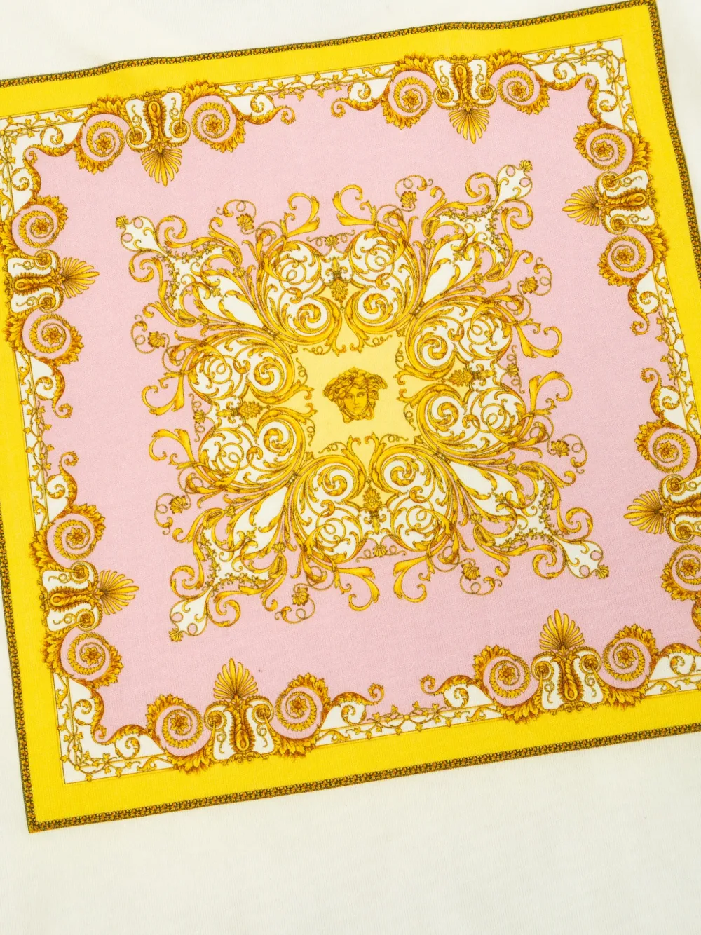 Versace Kids T-shirt met barokprint Wit