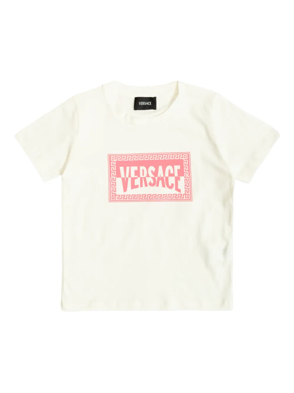 Versace Kids logo-detail T-shirt - Bianco