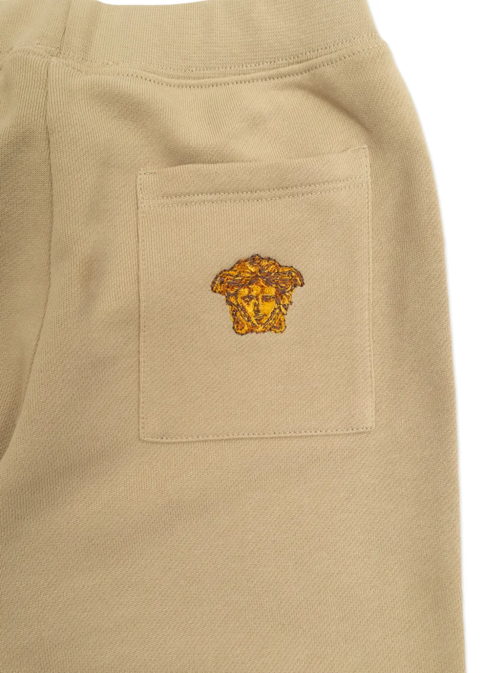  Versace Kids Logo-patch Track Pants - Neutrals 