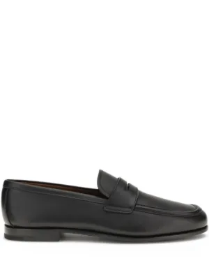 MM6 Maison Margiela Tabi レザーローファー | ブラック | FARFETCH JP