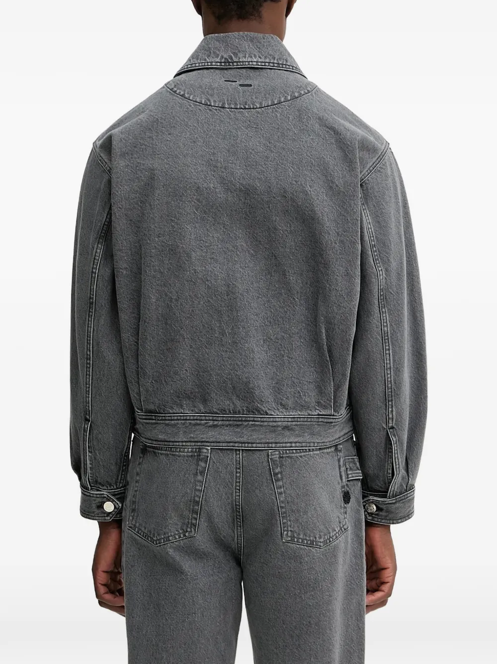 Filling Pieces Shirtjack met logodetail Grijs
