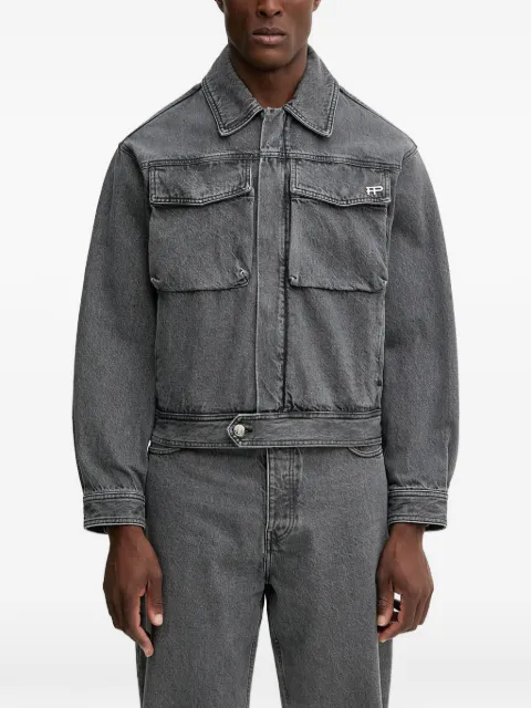 Filling Pieces skjortjacka med logotypdetalj