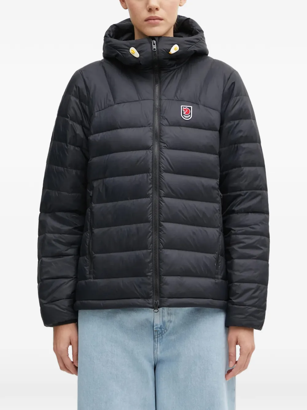 Fjällräven logo-detail padded jacket - Nero