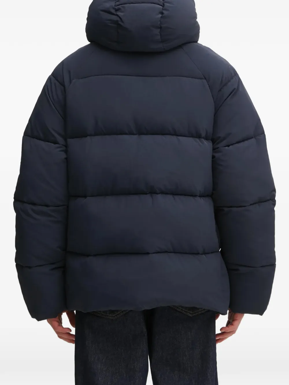 Daily Paper Gewatteerd jack met logoprint Blauw