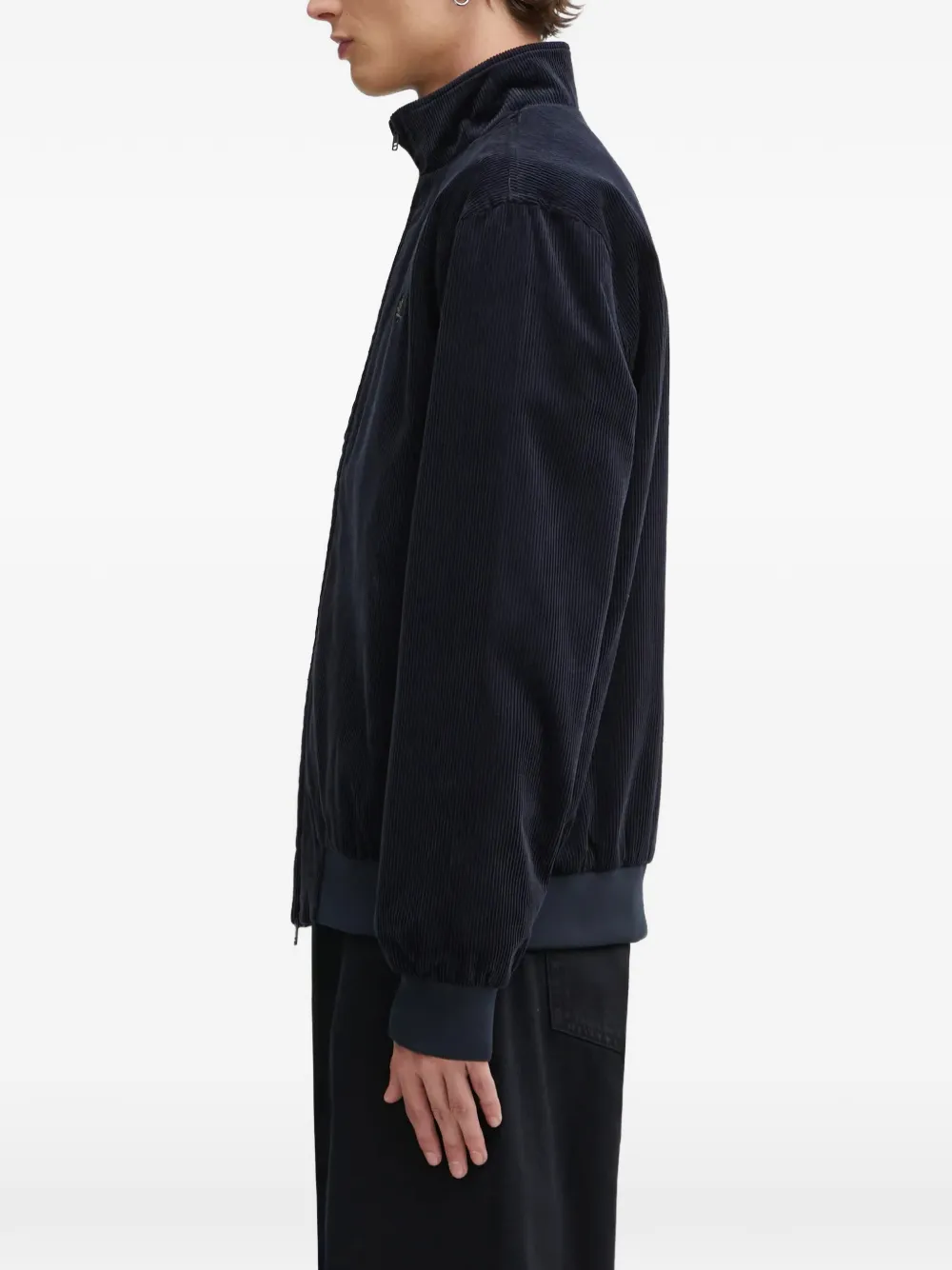  Fred Perry Logo-embroidered Corduroy Jacket - Blue 