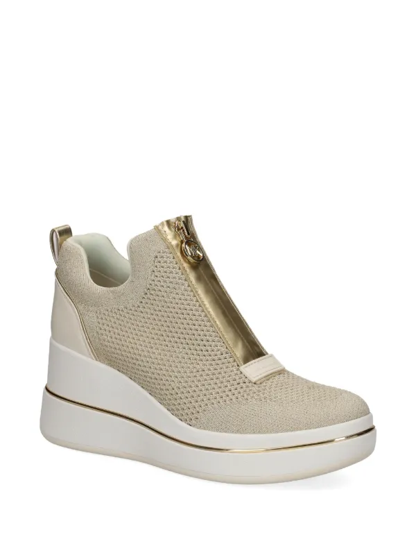 Michael Michael Kors Willis Zip Platform Sneakers | Neutrals