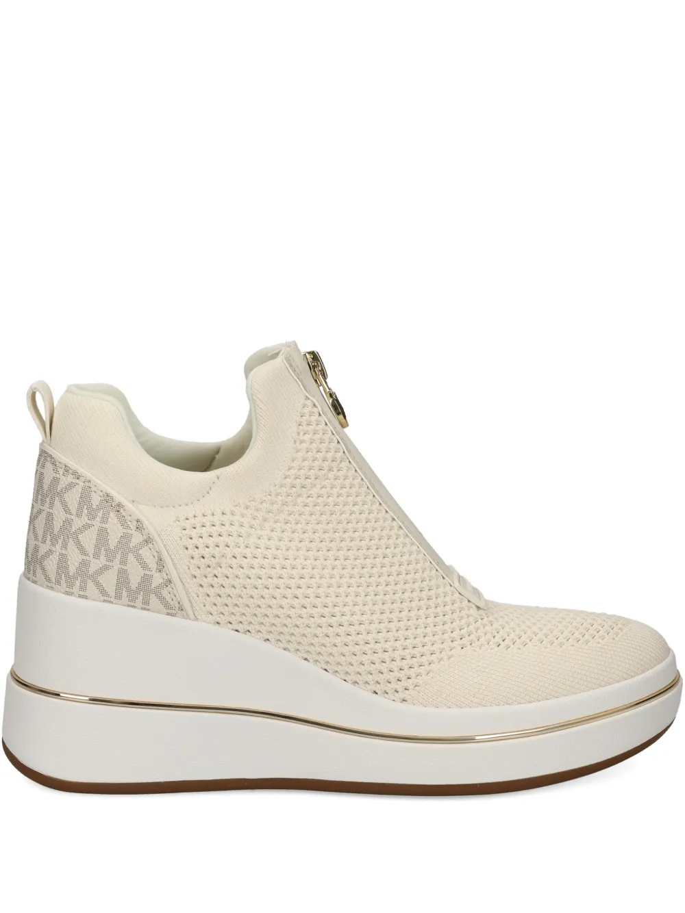 Michael Michael Kors Willis zip-up logo sneakers - Toni neutri