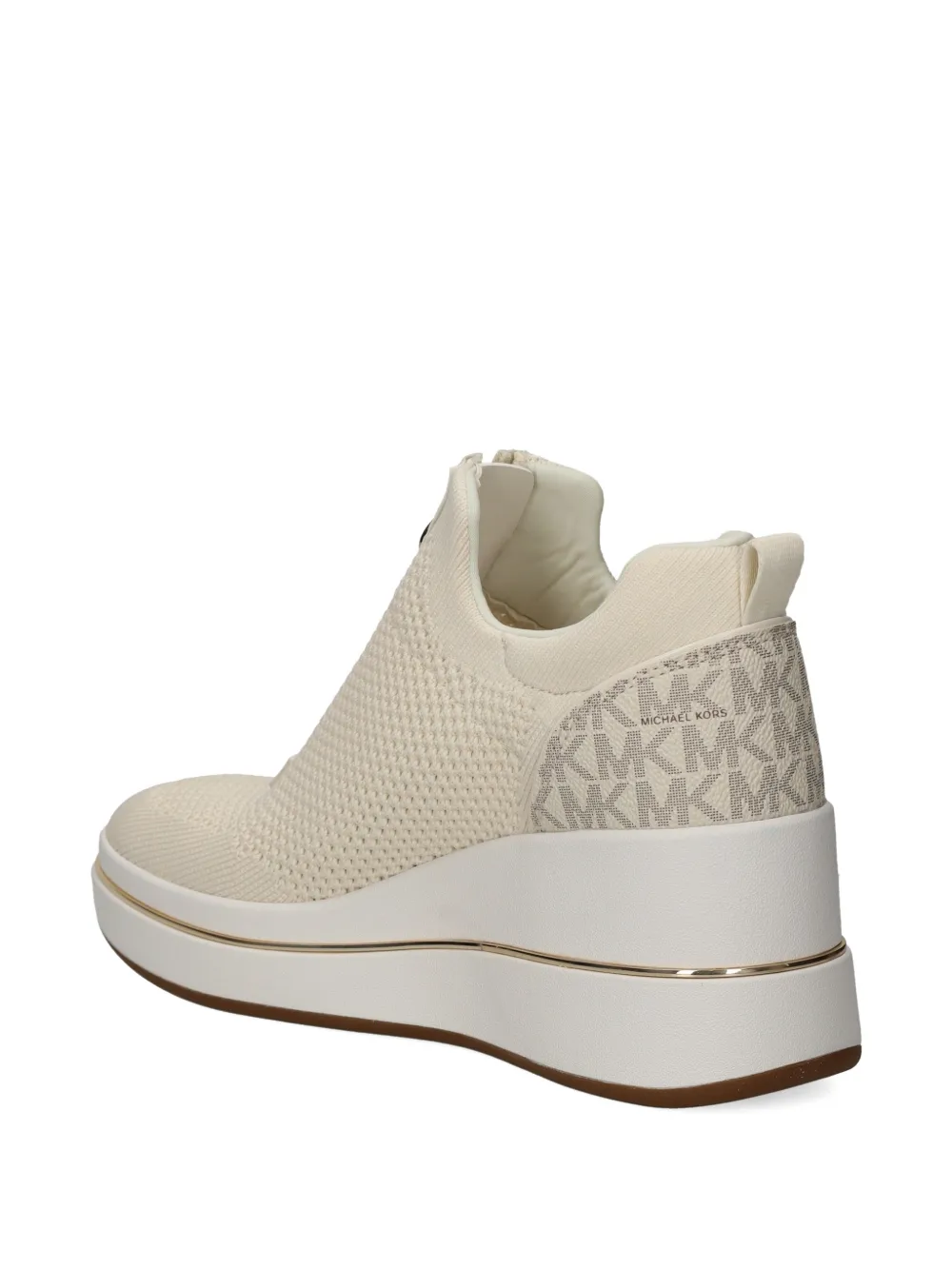 Michael Kors Willis sneakers met rits en logo Beige