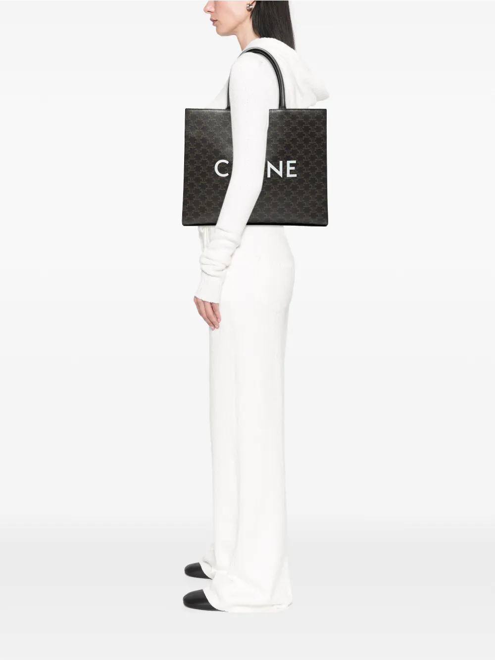 Celine Pre-Owned 2021 Medium Triomphe Coated Canvas Cabas Horizontal tote bag | Pre-Owned | Image 2