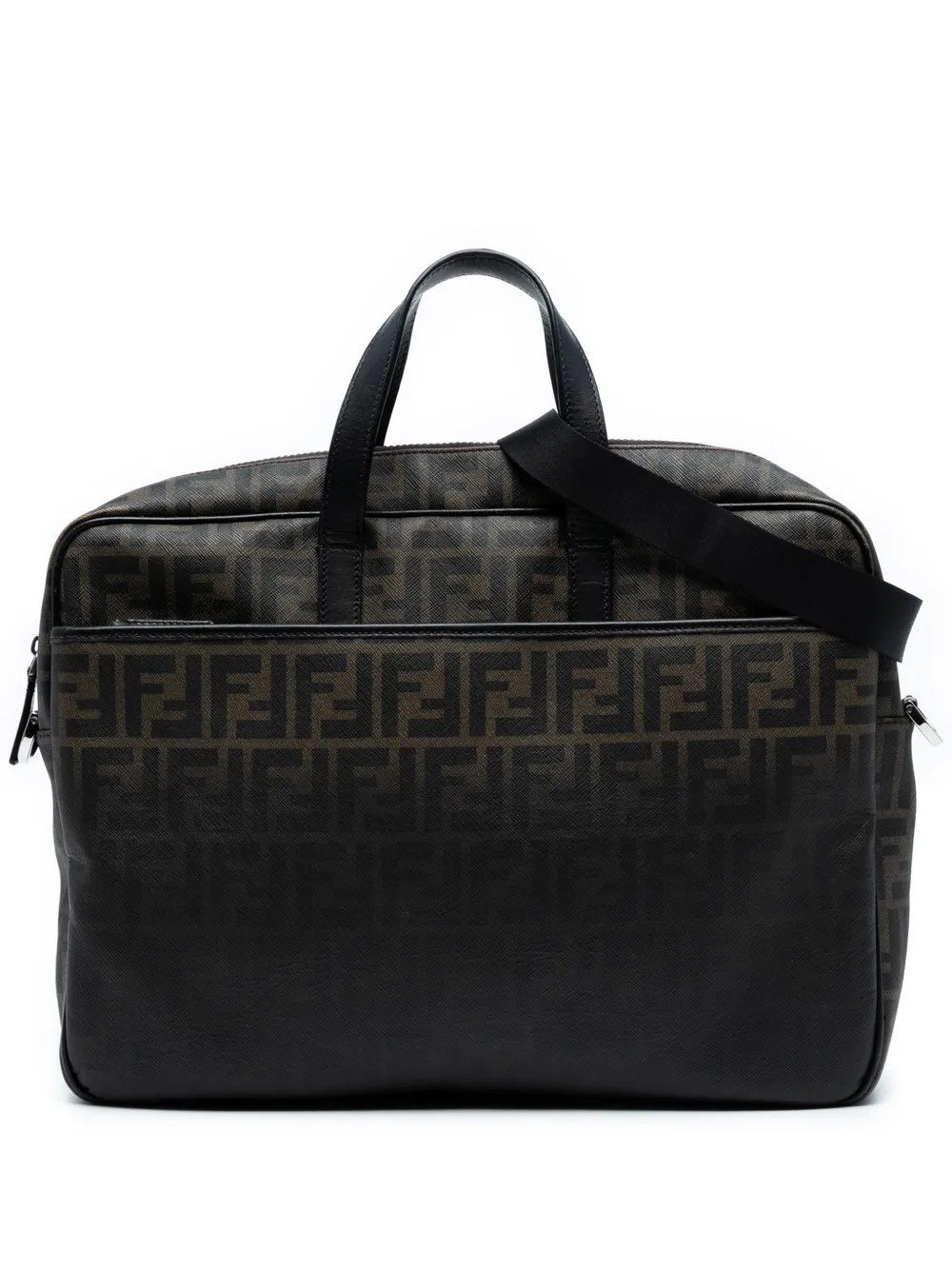 Fendi Pre-Owned 2010-2025 Zucca Coated Canvas business bag | Brown | Image 1