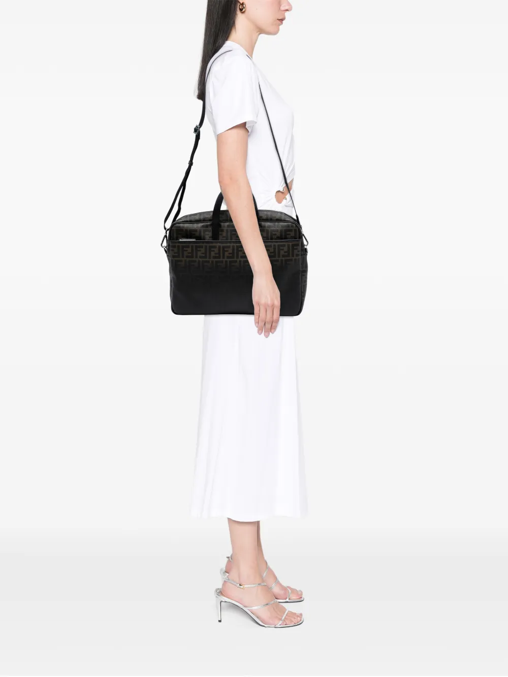 Fendi Pre-Owned 2010-2025 Zucca Coated Canvas business bag | Pre-Owned | Image 2