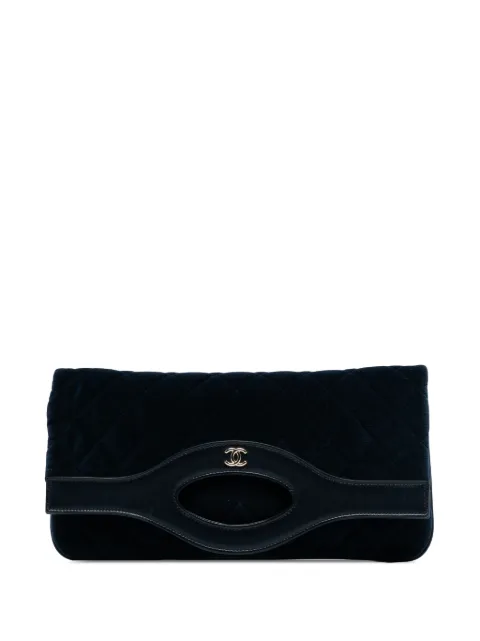 CHANEL Pre-Owned 2019 Quilted Velvet 31 clutch bag