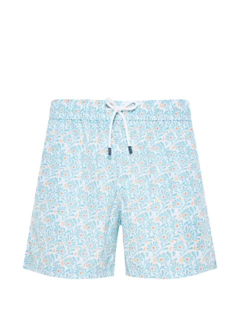 Fedeli floral-print beach shorts
