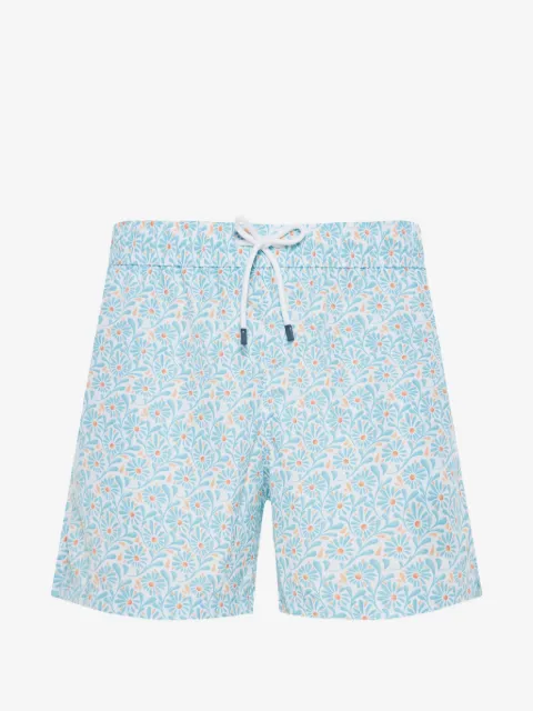 Fedeli floral-print beach shorts